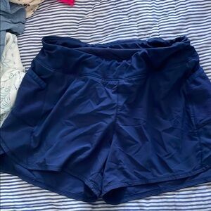 Navy Blue Athletic Shorts